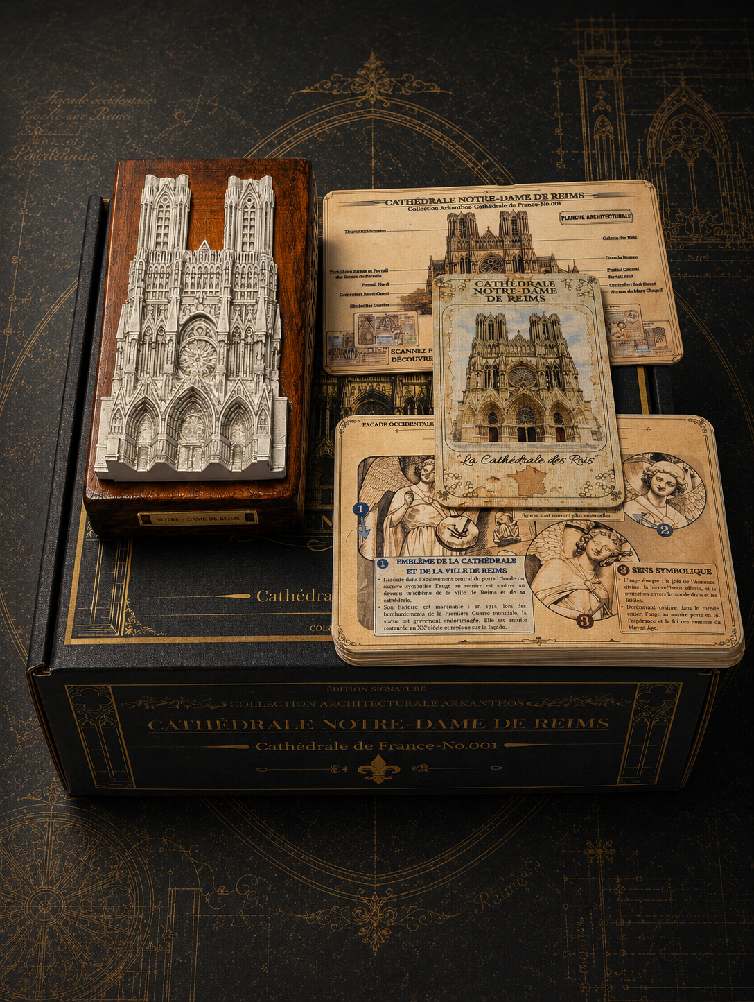 Édition Signature- Cathédrale de France-No.001 : Notre-Dame de Reims ARKANTHOS