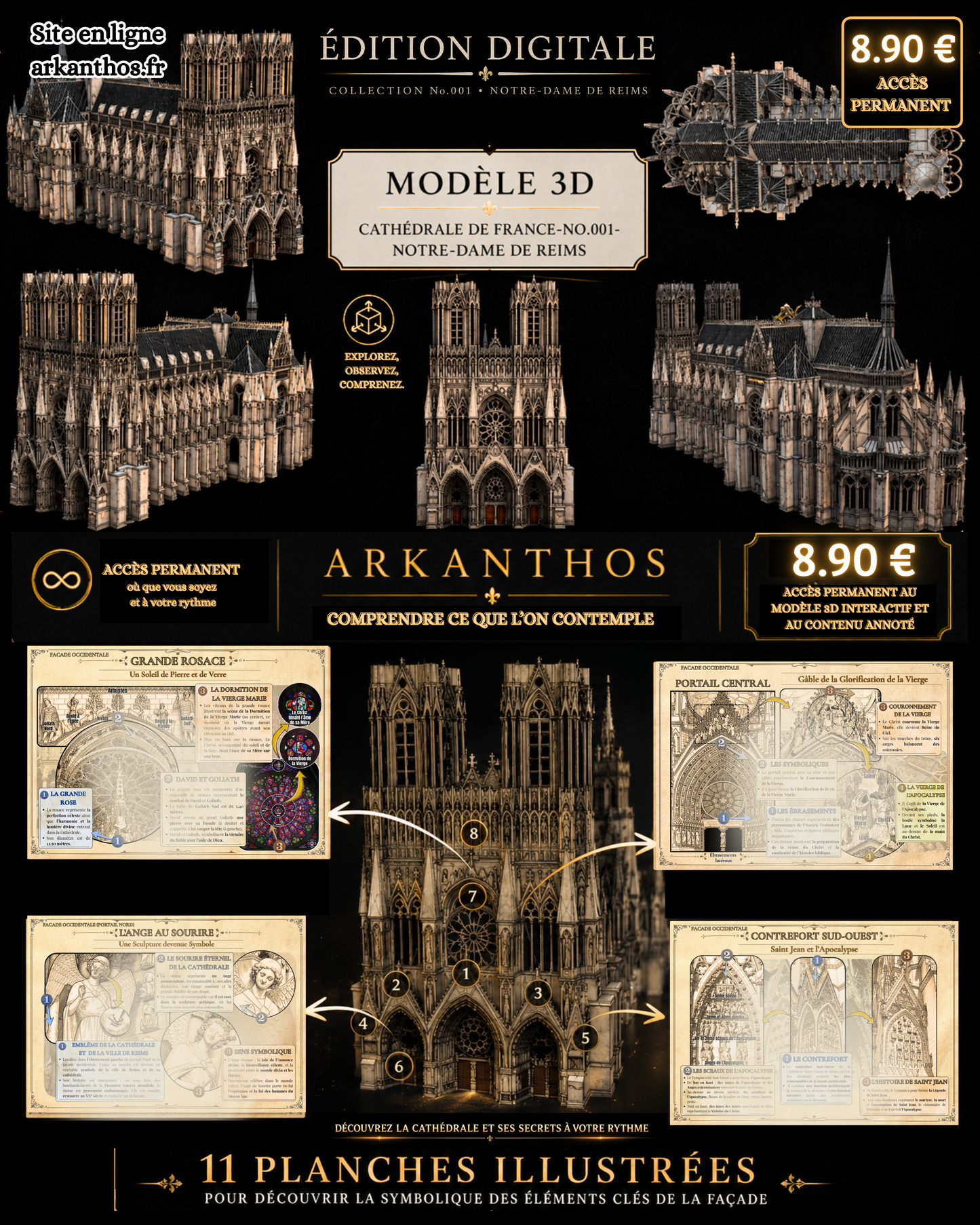 Édition Digitale-Cathédrale de France-No.001 : Notre-Dame de Reims